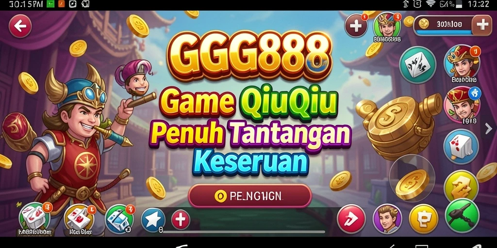 Tampilan gameplay QiuQiu yang seru dan kompetitif di GGG888.