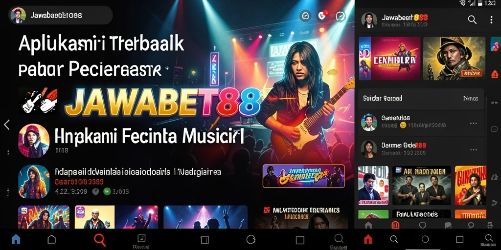 Tampilan antarmuka JAWABET88 dengan berbagai lagu yang menarik.