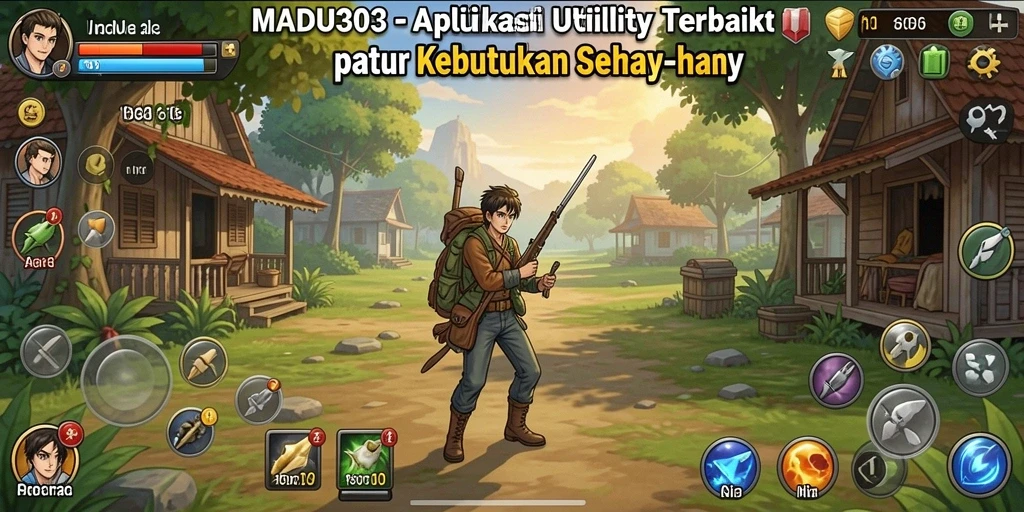 Tampilan antarmuka MADU303 yang sederhana dan intuitif.