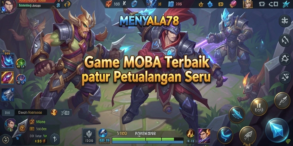 Tampilan seru gameplay MOBA di MENYALA78 yang menarik.