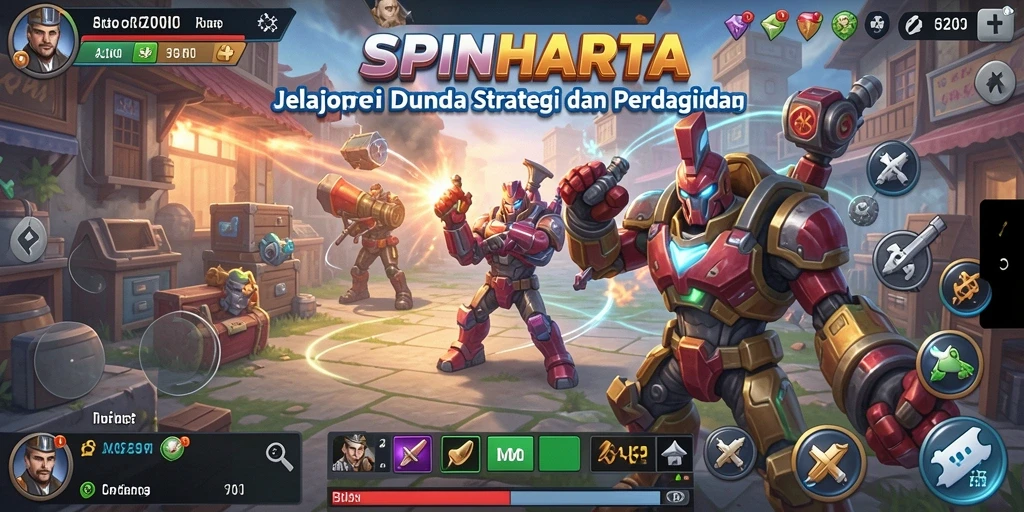 Tampilan menarik dari gameplay SPINHARTA dengan strategi dan perkembangan kerajaan.