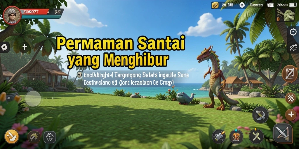 Tangkapan layar gameplay ZORO77 menampilkan pengalaman bermain yang santai dan menyenangkan.